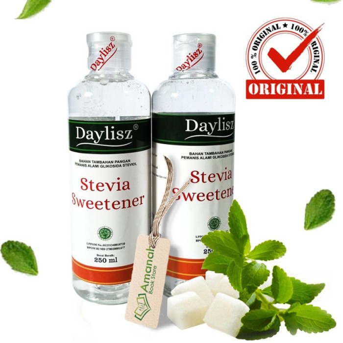 

Gula Cair Stevia Sweetener Daylizs 250ml Pemanis Stevia Natural Healty