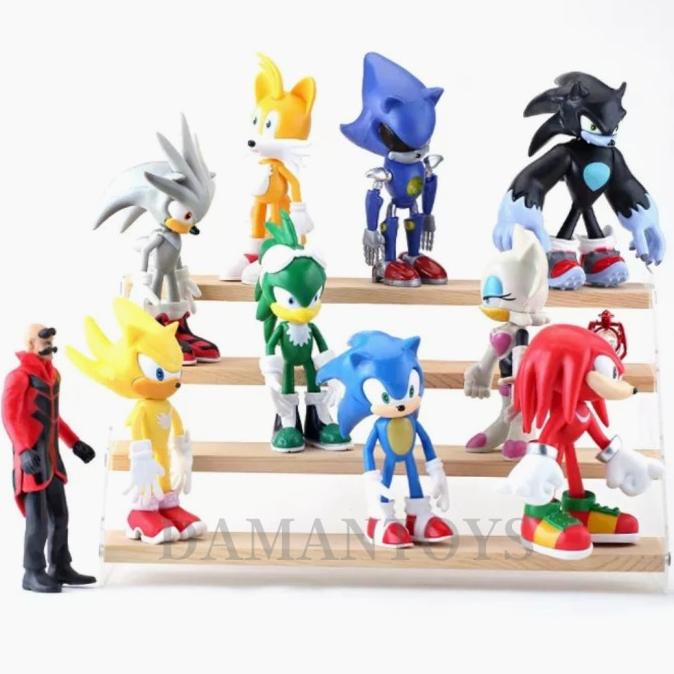 mainan sonic the hedgehog 2 shadow Figure set 10