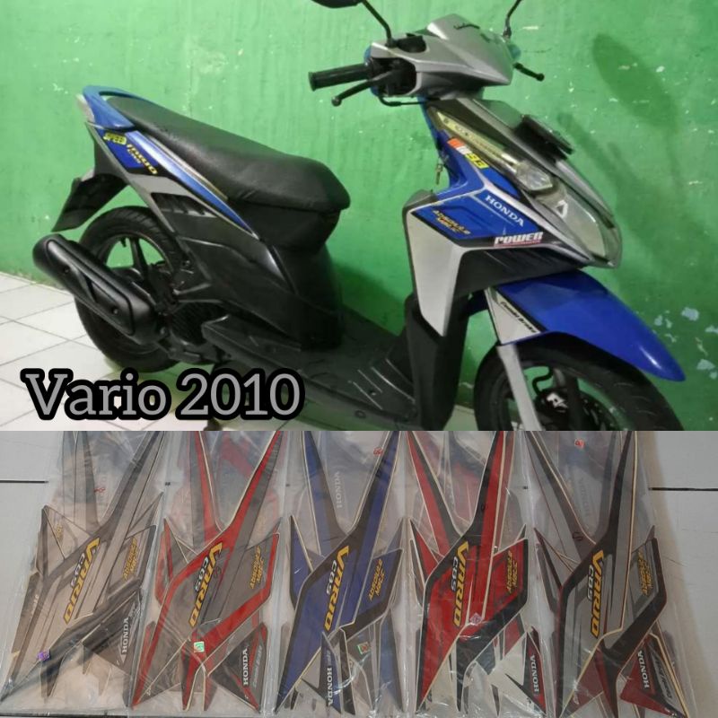 Striping ori vario karbu 2010 stiker vario tecno karbu sticker body vario lama