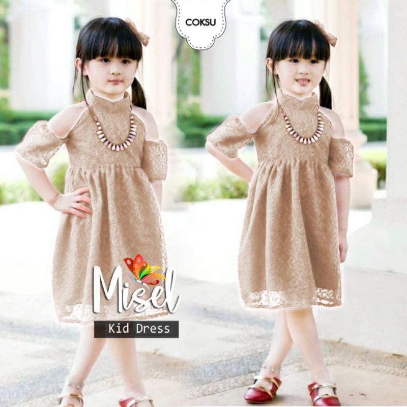 DRESS MISEL KID ANAK, BRUKAT FURING, DRESS MAXY