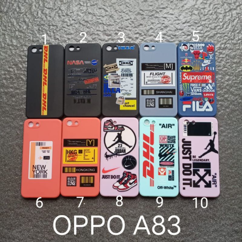 Case gambar Oppo A83 motif cowok soft softcase softshell silikon cover casing kesing housing