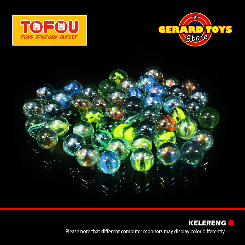 ⭐⭐⭐⭐⭐ Mainan Kelereng Gundu Kleci Marbles Metallic Kecil isi 50 MURAH KEREN