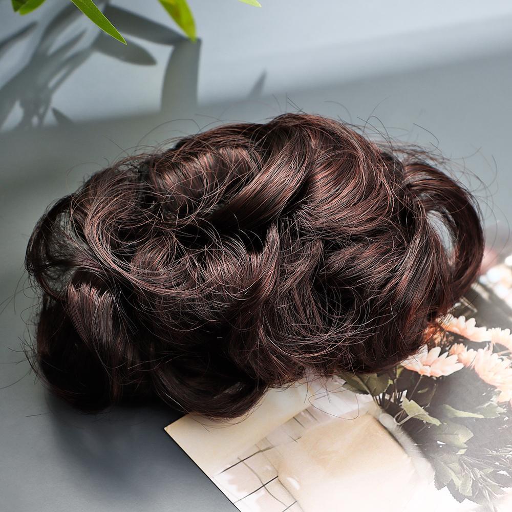 Lily Klip Rambut Palsu Fashion Berbulu Suhu Tinggi Kawat Bud Hair Ring