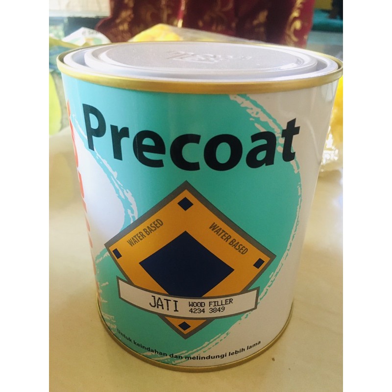Mowilek Precoat Jati wood filler, lapisan cat