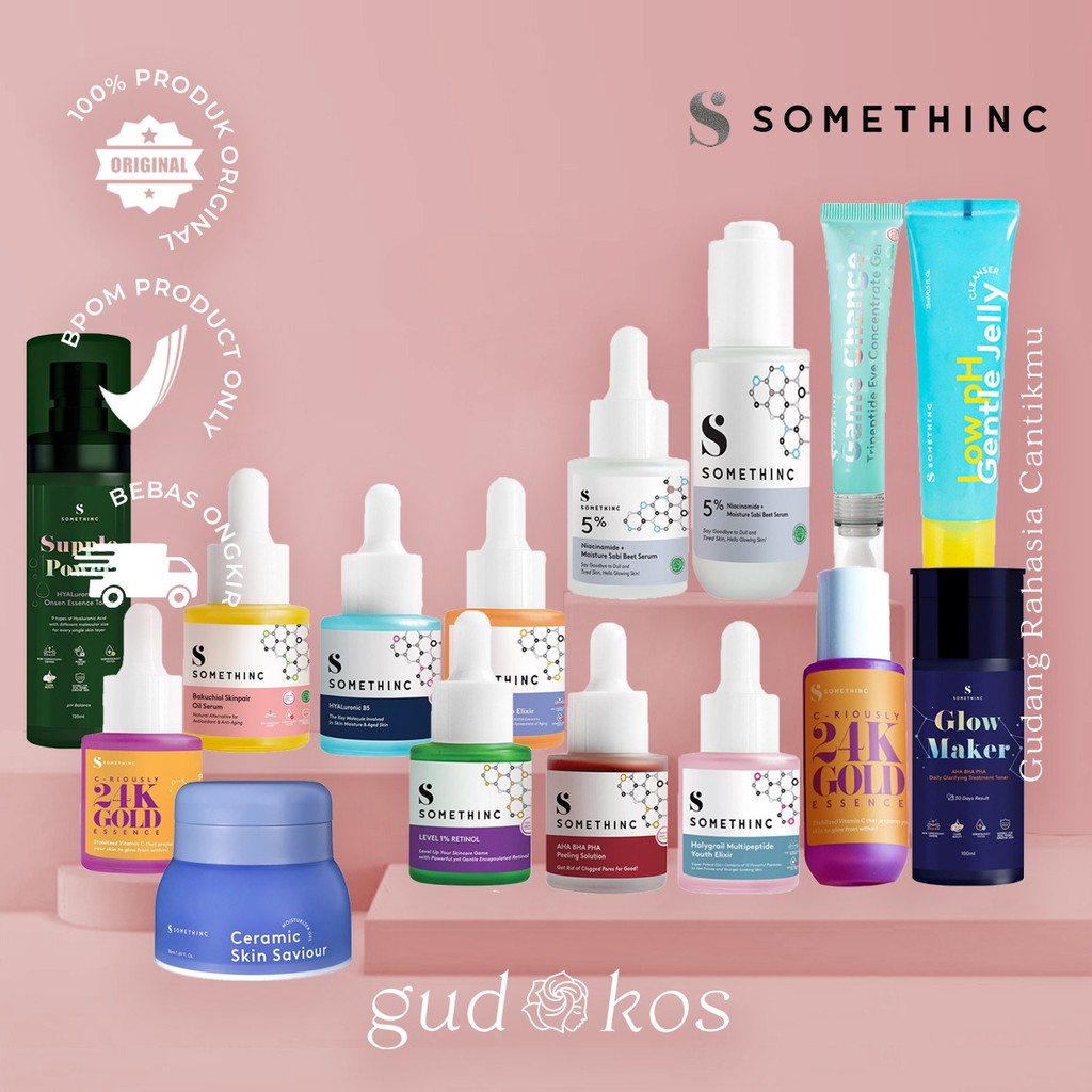 SOMETHINC ORIGINAL SERUM / NIACINAMIDE / HYALURONIC / SUPPLE POWER / CERAMIC SKIN / CLEANSING JELLY