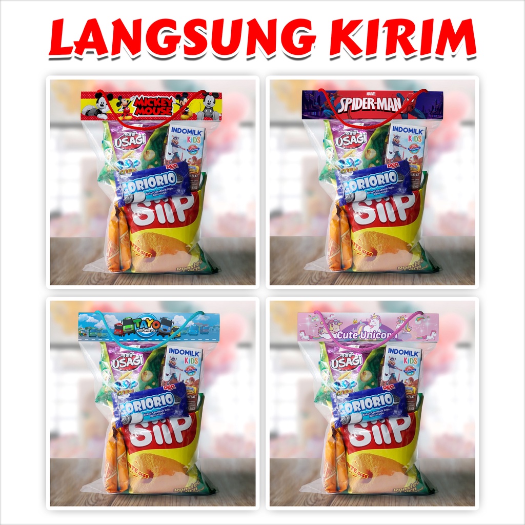 Plastik Label Ulang Tahun / Tas Plastik Ulang Tahun / Label Snack Ulang Tahun Ready Stok