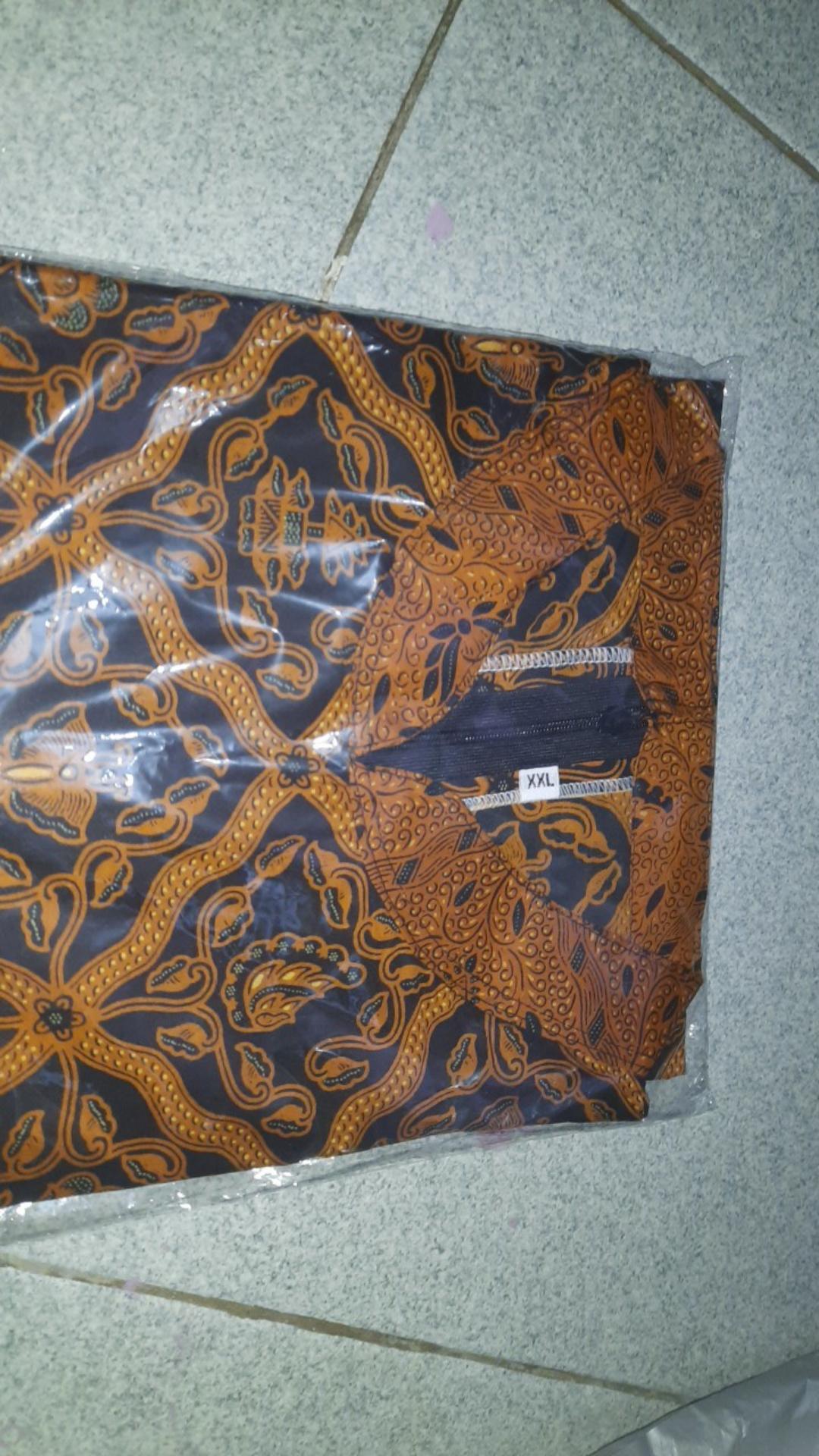 Tunik Jumbo Batik Sogan Solo  | Dress Batik Sogan Asli Solo Xxl Xxxl
