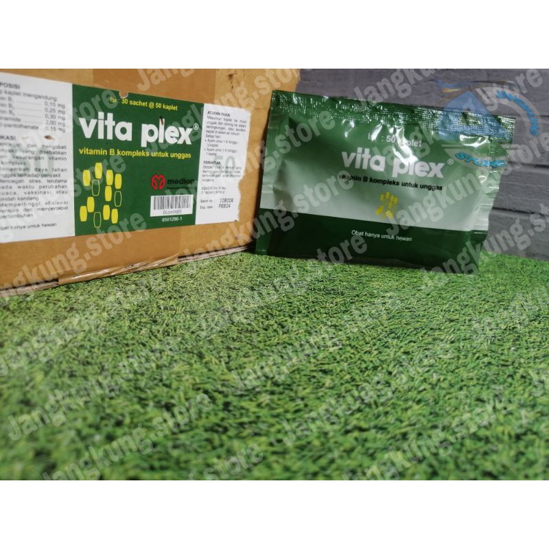 VITA PLEX VITAMIN B KOMPLEKS  AYAM ISI 50 BUTIR