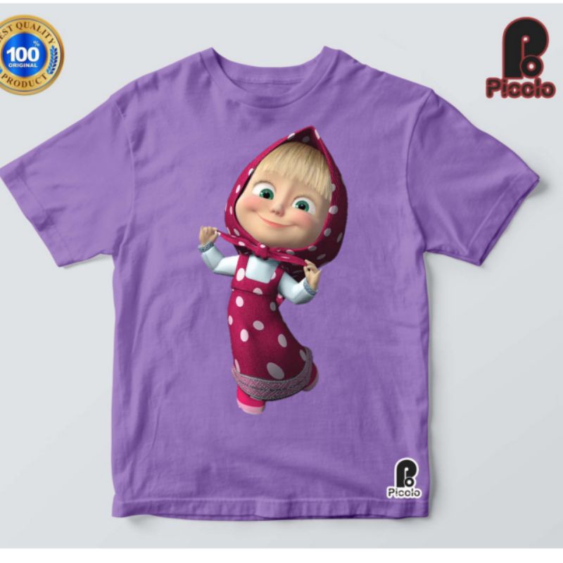 BAJU KAOS ANAK MARSHA AND THE BEAR