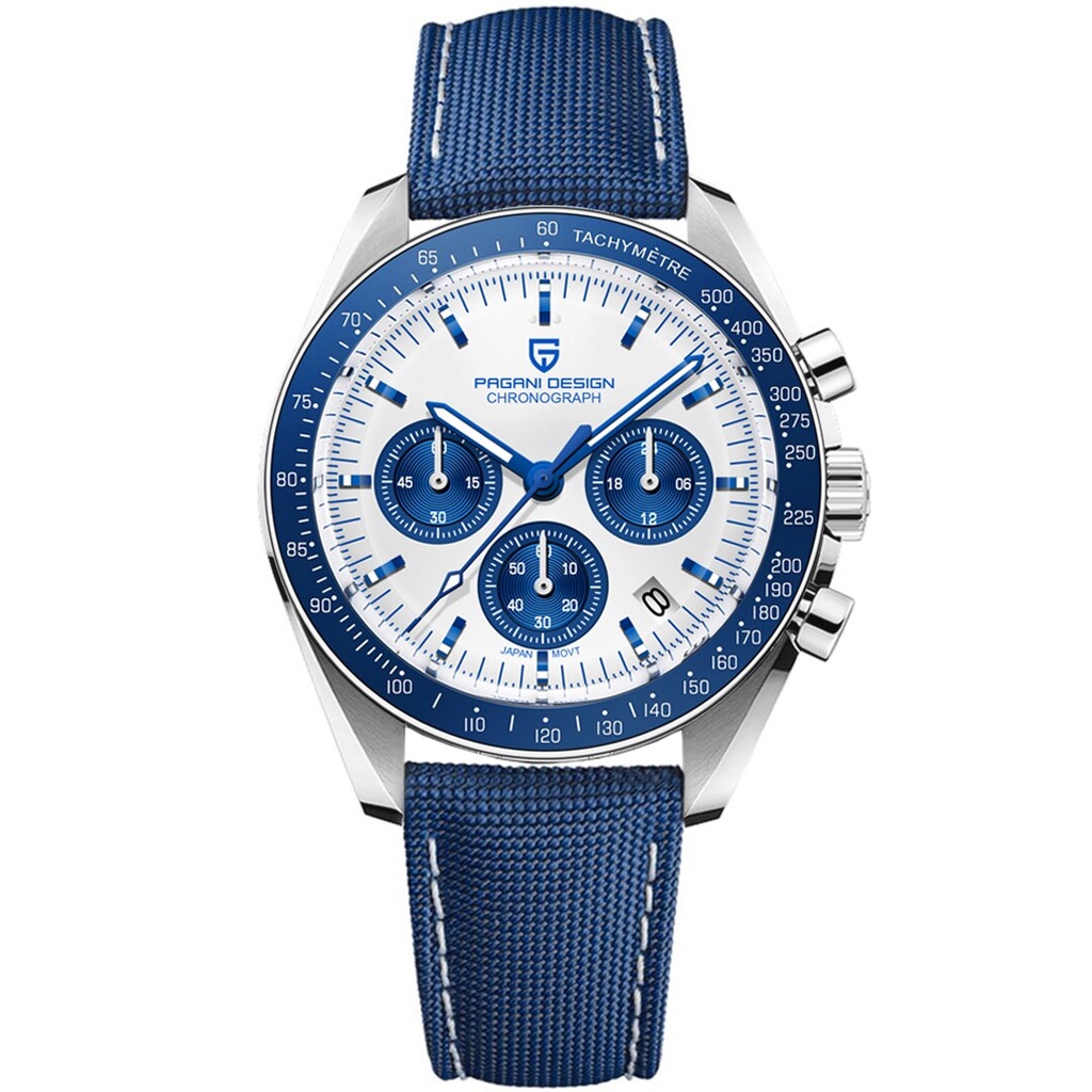 PAGINI DESIGN Men's Watch MOONWATCH Chronograph Quartz Japan Movement