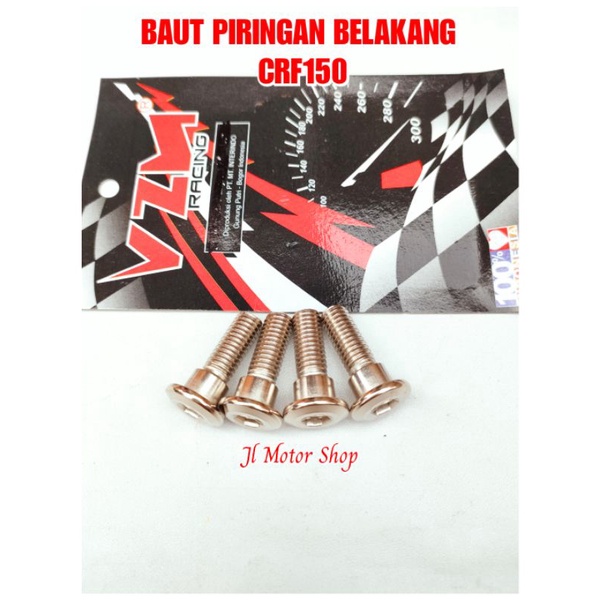 BAUT PIRINGAN CAKRAM BELAKANG CRF 150 CRF150 L CRF150L - BAUT DISC CAKRAM CRF 150 CRF150 L CRF150L VZM RACING STAINLESS  ANTI KARAT KUAT ANTI SLEK