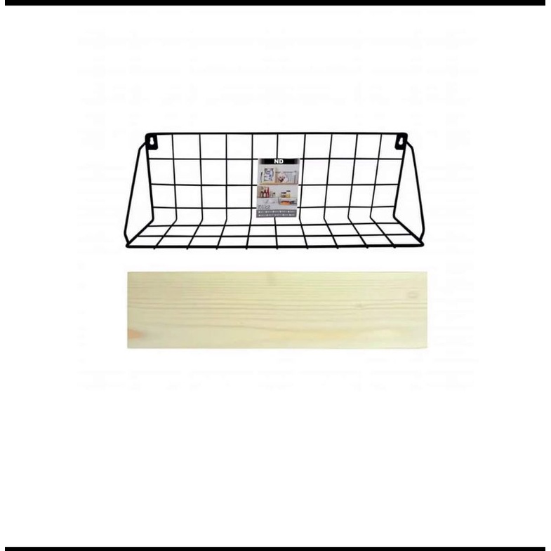 rak dinding tempel RADIT HITAM ZIG-ZAG rak serbaguna organizer shelf grid wire mesh original