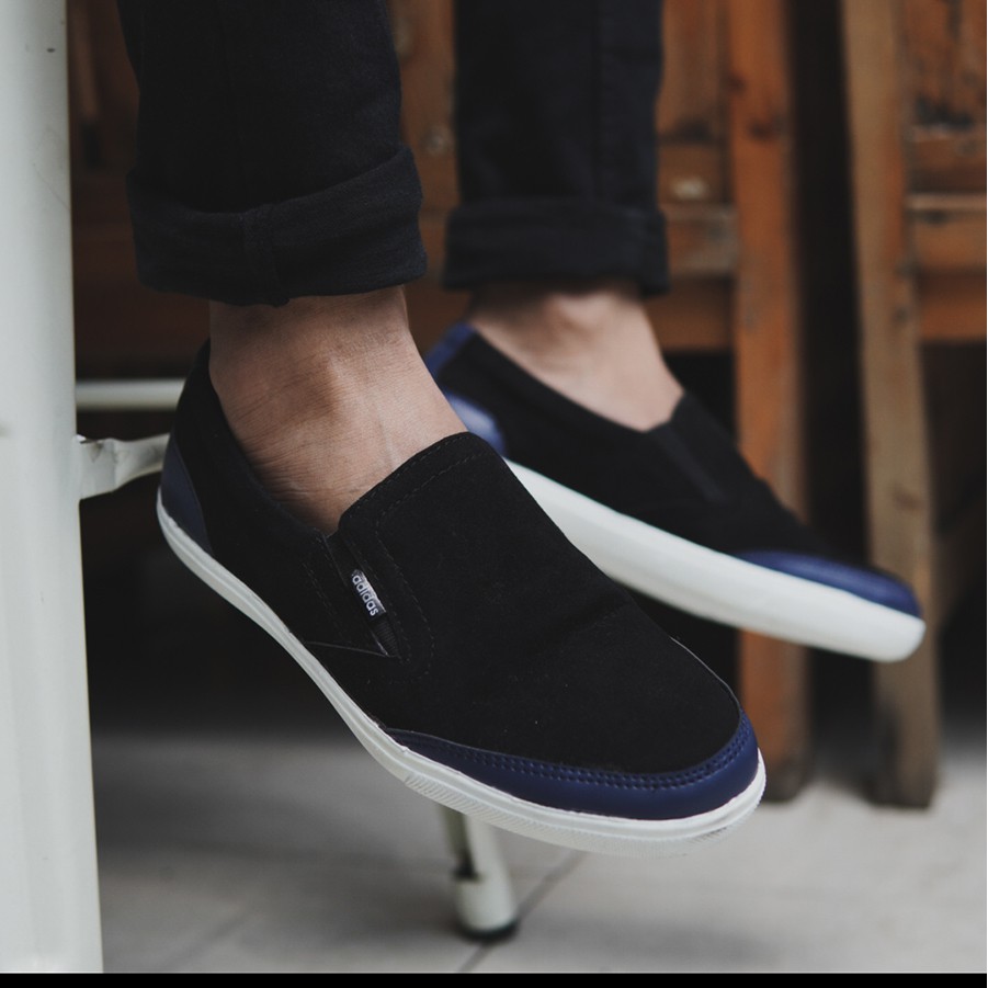 Sepatu Kasual Pria Terbaru Adidas Advantage kulit suede kerja harian santai nongkrong kuliah