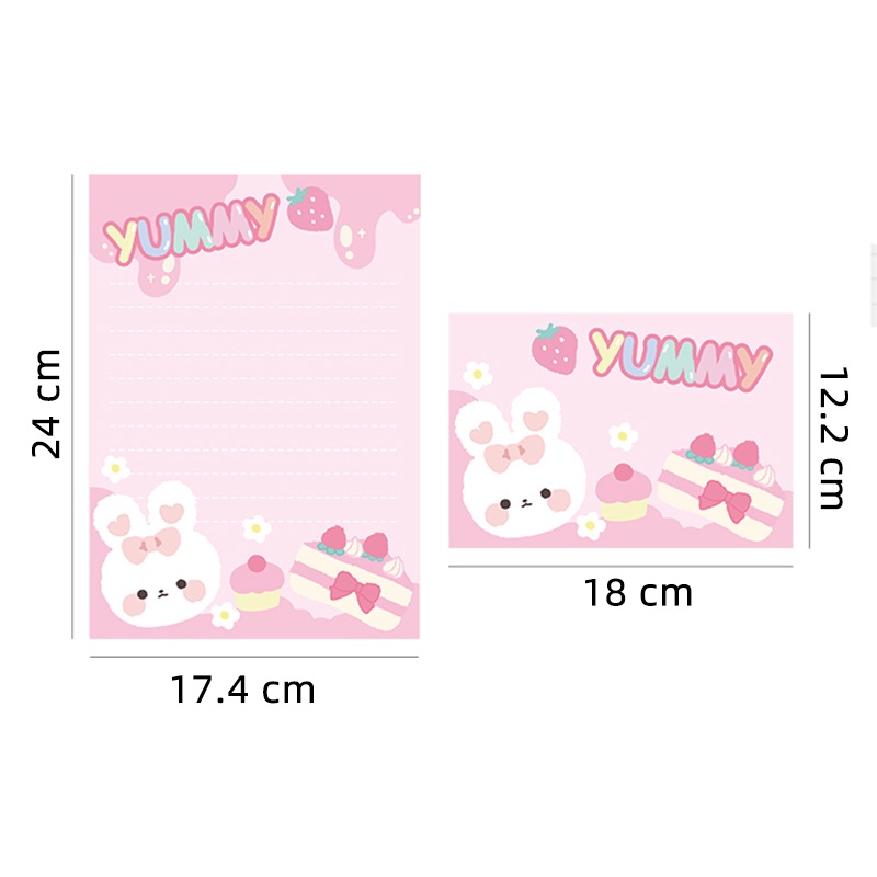 10pcs / Set Amplop Surat Motif Kartun Hewan Peliharaan