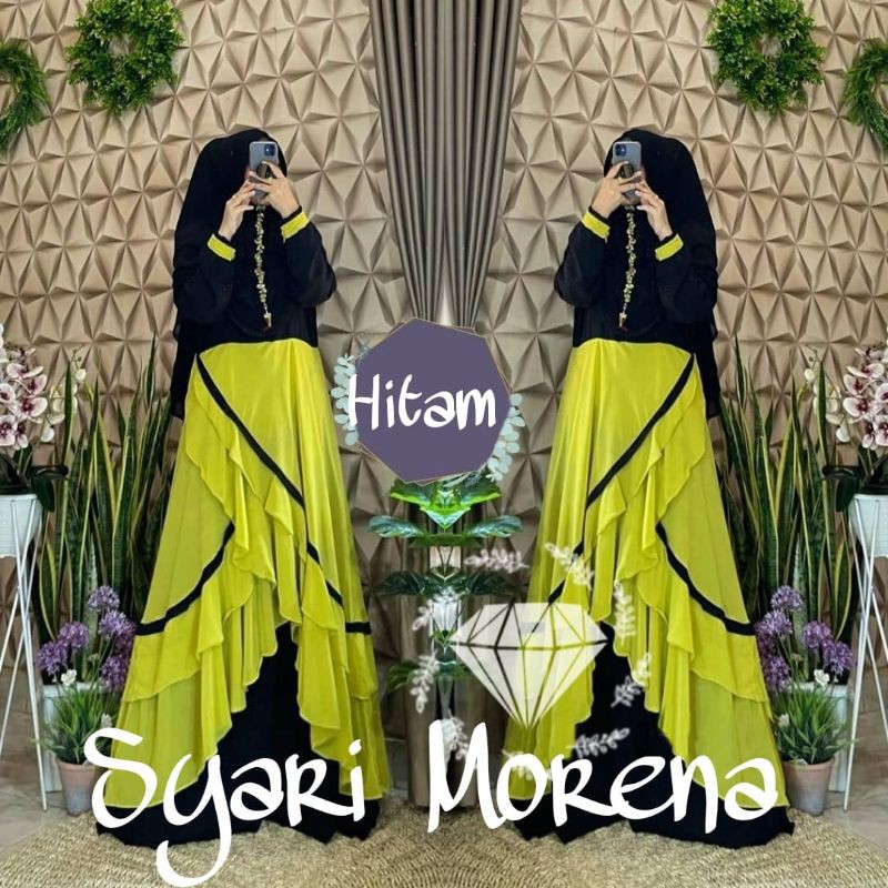 SYARI MORENA, MOSCREPE, GAMIS HIJAB MUSLIM, DRESS MAXY