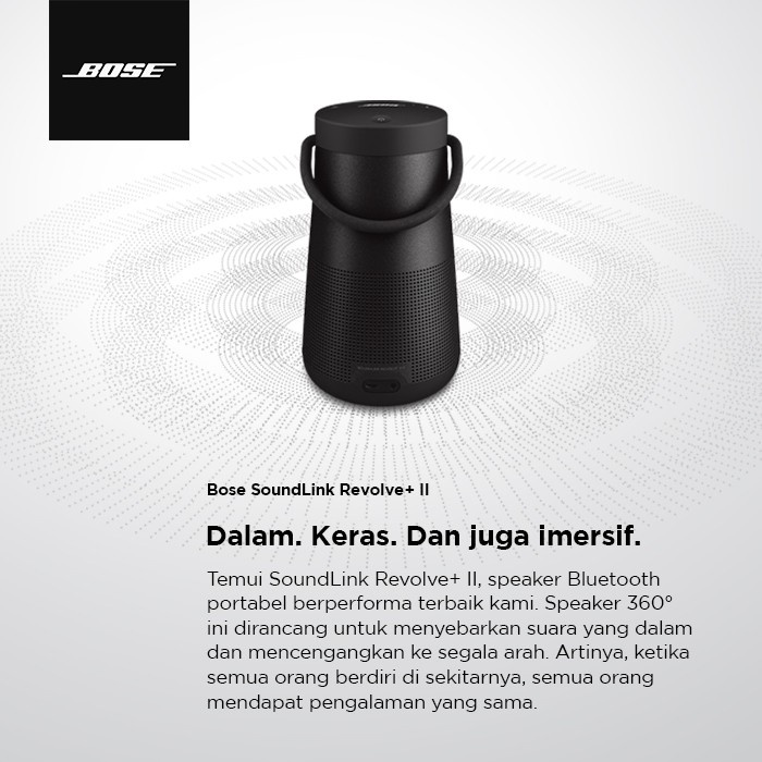 Bose SoundLink Revolve Plus II Portable Bluetooth Speaker - Black