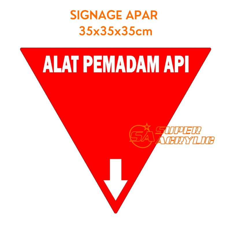 

SIGN APAR 35x35x35cm - TANDA ALAT PEMADAM API