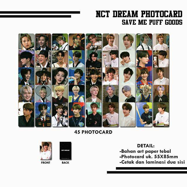 NCT DREAM SAVE ME PUFF GOODS PHOTOCARD