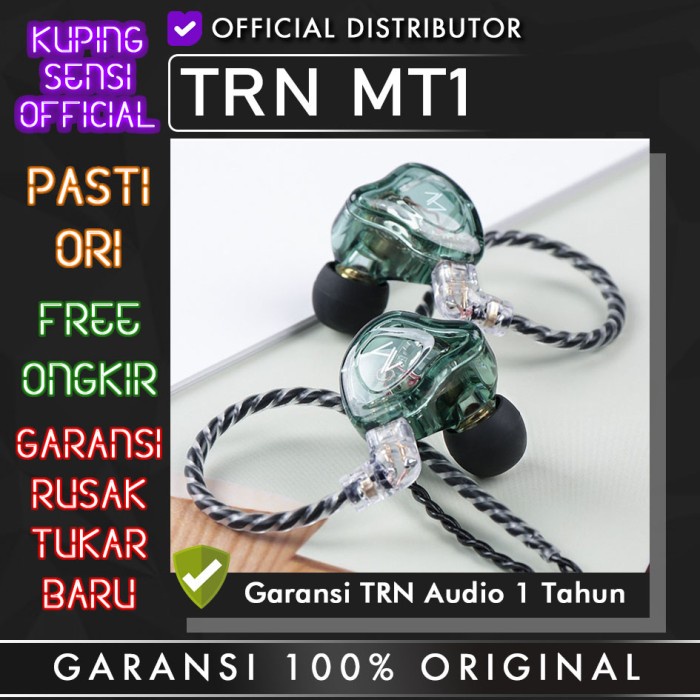 TRN MT1 EARPHONE DENGAN MIC ALT KZ EDX CCA CA2 KZ ZSN PRO X