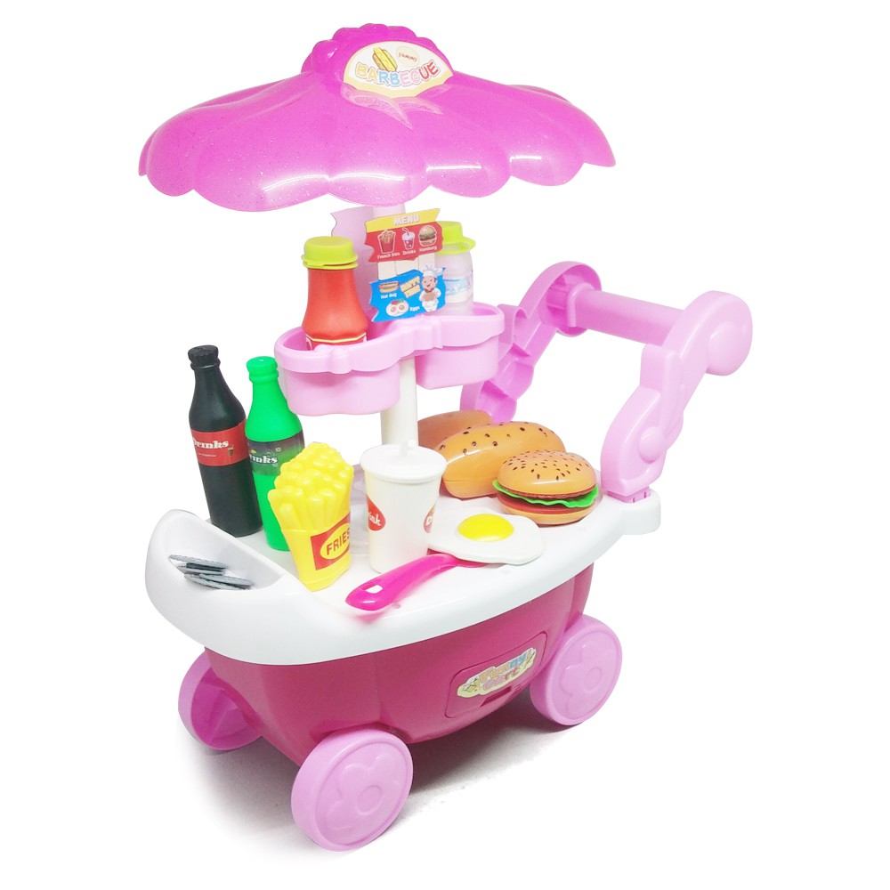  Mainan  Anak  Fast Food Car Lengkap Dengan Peralatannya 