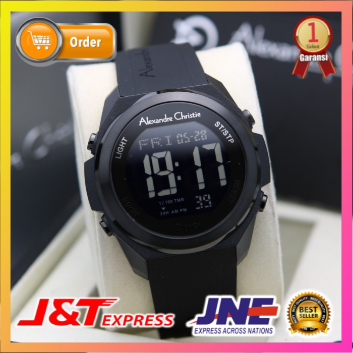 JAM TANGAN ALEXANDRE CHRISTIE ALEXANDER CHRISTIE WANITA CEWEK ORIGINAL ORI AC 9342 FULL BLACK