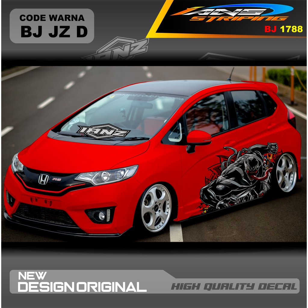 DECAL STICKER MOBIL HONDA JAZZ MOBIL AGYA AYLA AVANZA DLL / STIKER VARIASI MOBIL / DECAL STIKER MOBIL