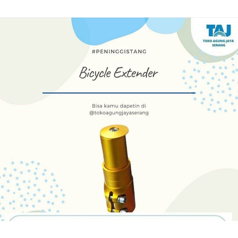 BICYCLE EXTENDER STANG SEPEDA Peninggi Stang Sepeda Warna