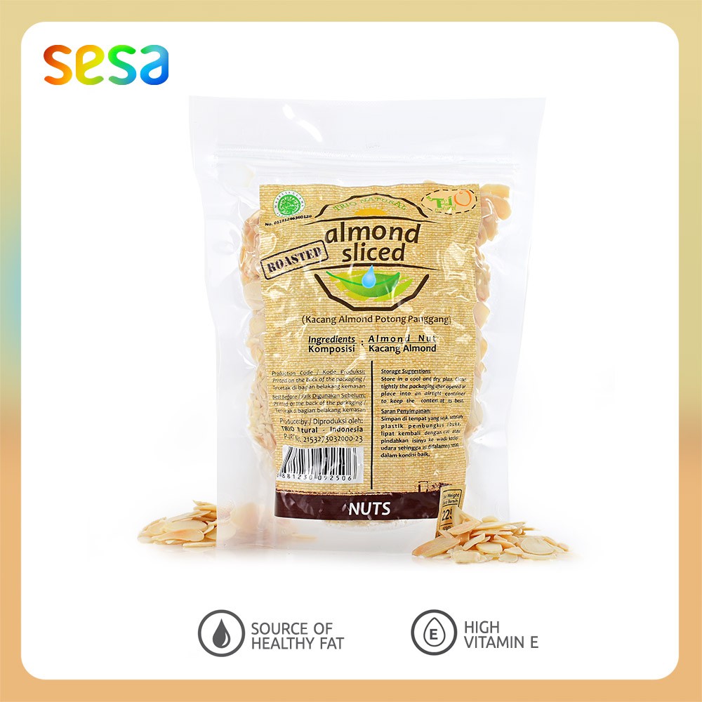 

Trio Natural - Kacang Roasted Almond Sliced 225 g