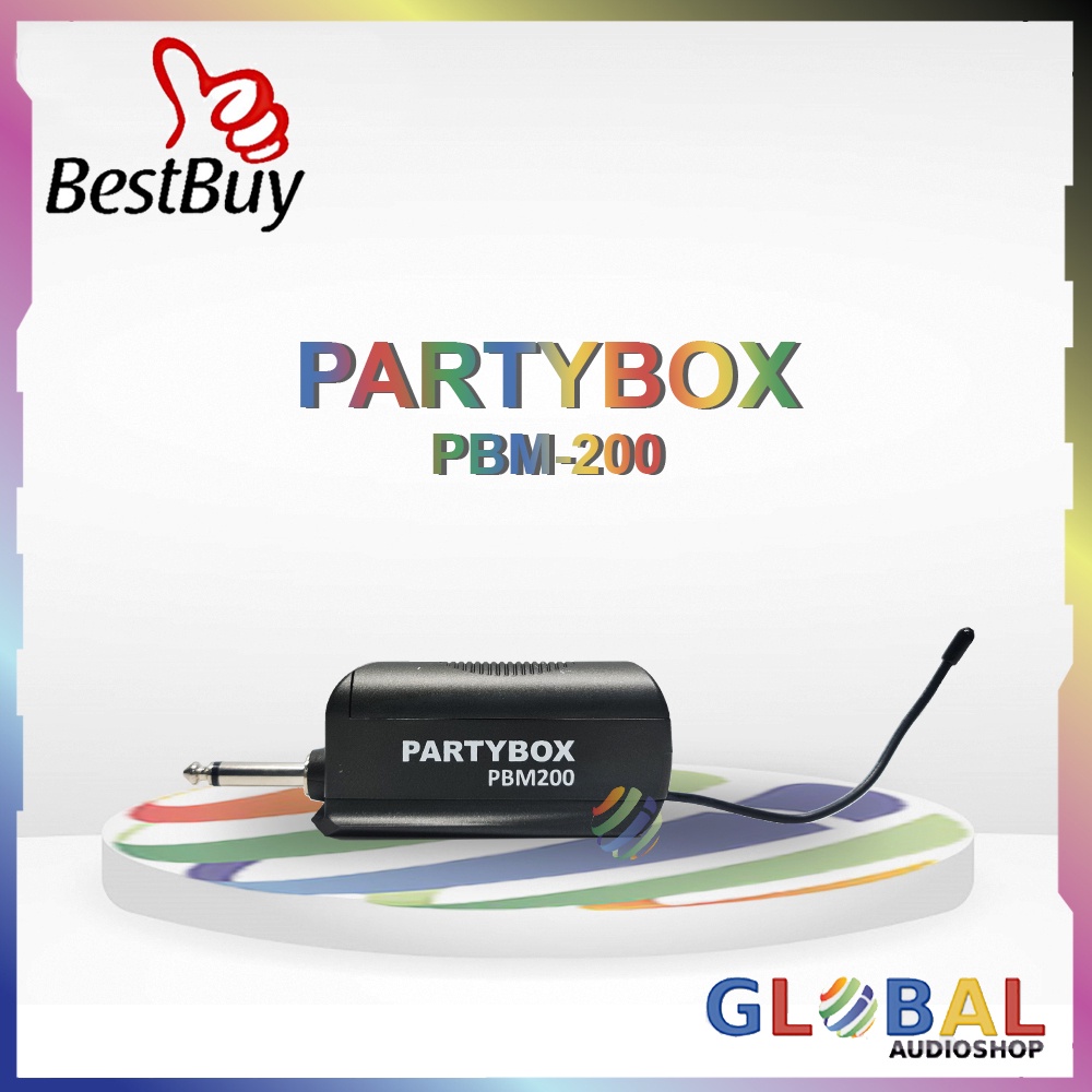 Partybox PBM200 mic wireless Partybox PBM-200 Portable 2 ch karaoke