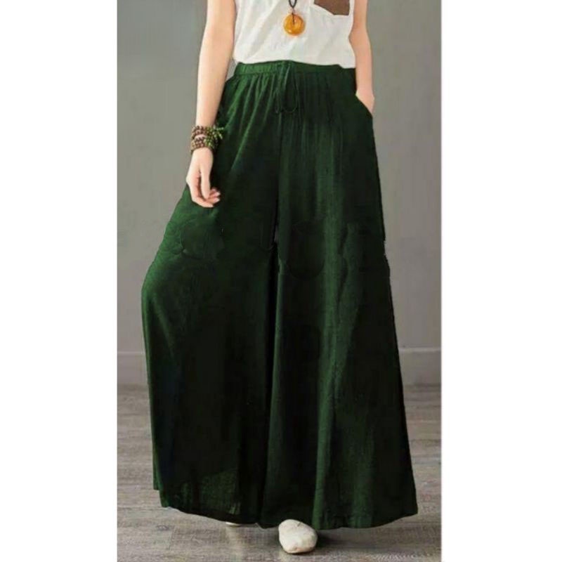 Trivia pants Celana casual wanita Celana kulot jumbo big size Celana kulot bahan katun linen Celana panjang wanita Trivia cullote Celana wanita korean style Trivia kulot Celana panjang wanita jumbo