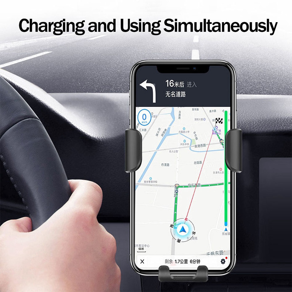 IPHONE Cocok Untuk Iphone11 12 13 Pro Max X XS XR 8plus XS 7.5 W 15W Car Phone Holder Cocok Untuk Samsung Galaxy S8 S9 S10 Note 9mobil Fast Wireless Charger