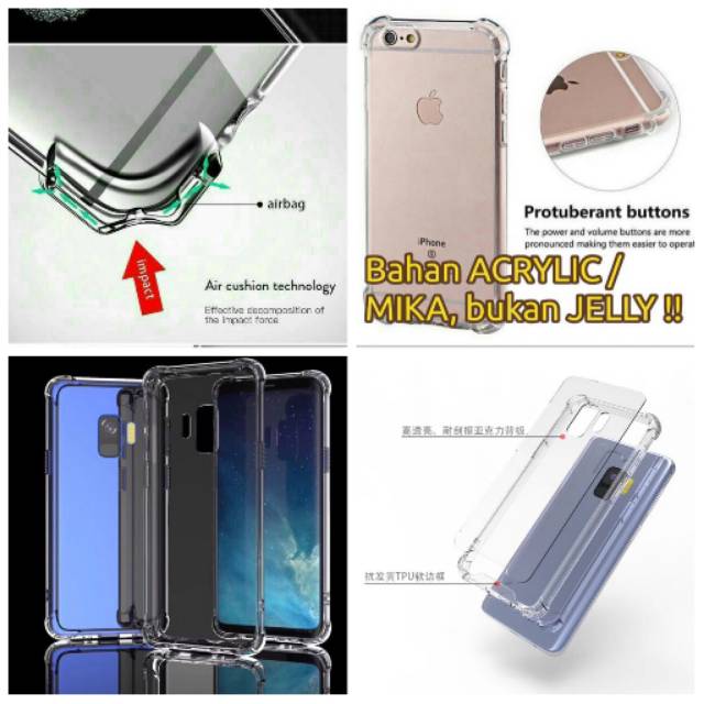 Anti Crack FUZE Oppo A3S 6.2 inchi Acrylic Case Oppo A3s Hardcase Oppo CPH1803 Mika Transparan