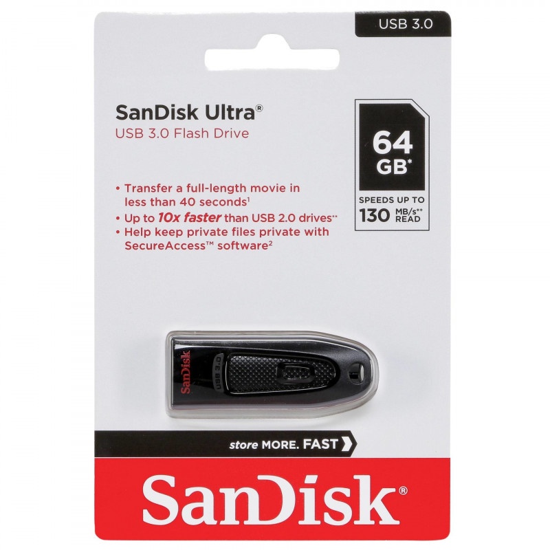 Flashdisk SanDisk Ultra 64GB CZ48 USB 3.0-Flash Drive USB Sandisk 64GB