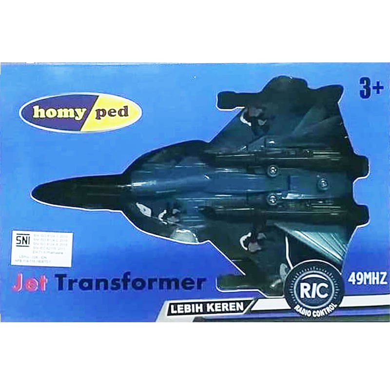 Mainan Homy Ped RC Jet Transformer