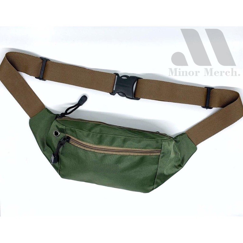 waistbag waterproof simple murah wanita pria tas pinggang COD