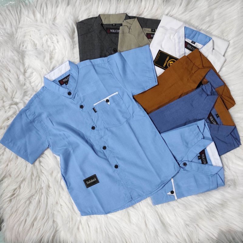 OVIKIDS PREMIUM - Kemeja Koko Anak Kemko Anak Premium Berkelas OVIKIDS (1-10Th) terbaru