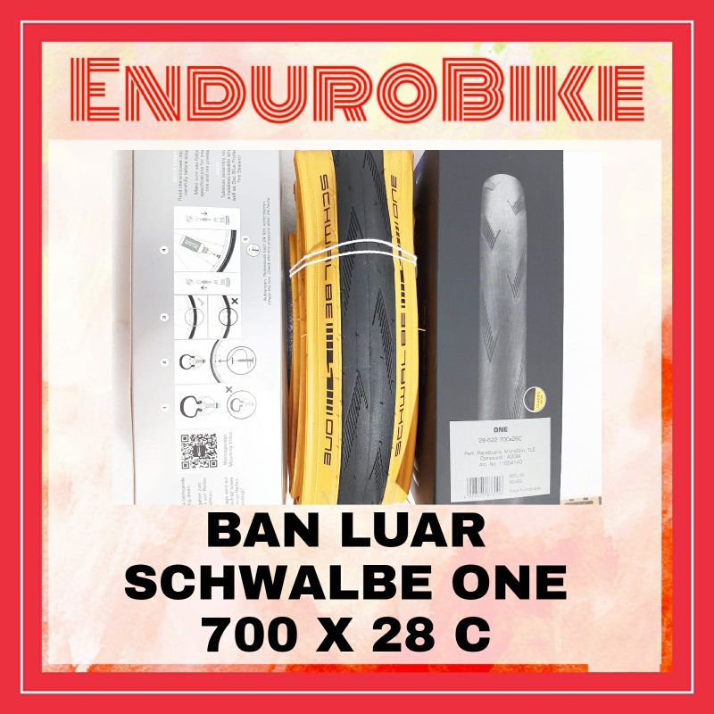BAN LUAR SCHWALBE ONE 700 X 28 C SEPEDA BALAP 28 ENDUROBIKE