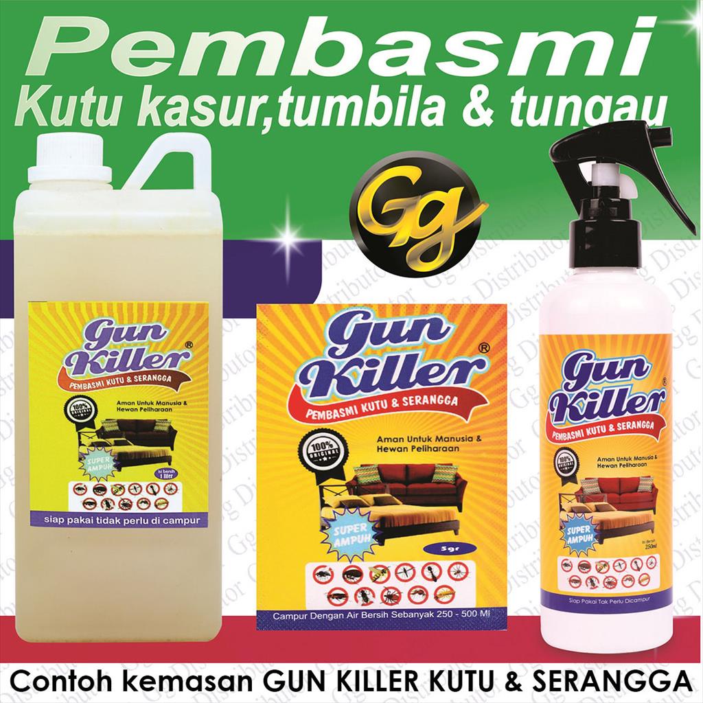 GUN KILLER PEMBASMI KUTU 1 LITER ANTI TUNGAU KASUR INSEKTISIDA