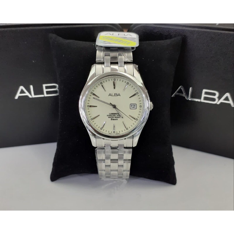 JAM TANGAN PRIA ALBA AXHK99X1 SILVER ORIGINAL