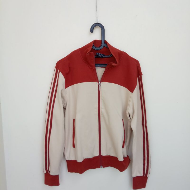 THRIFT ADIDAS ZIP CREAM