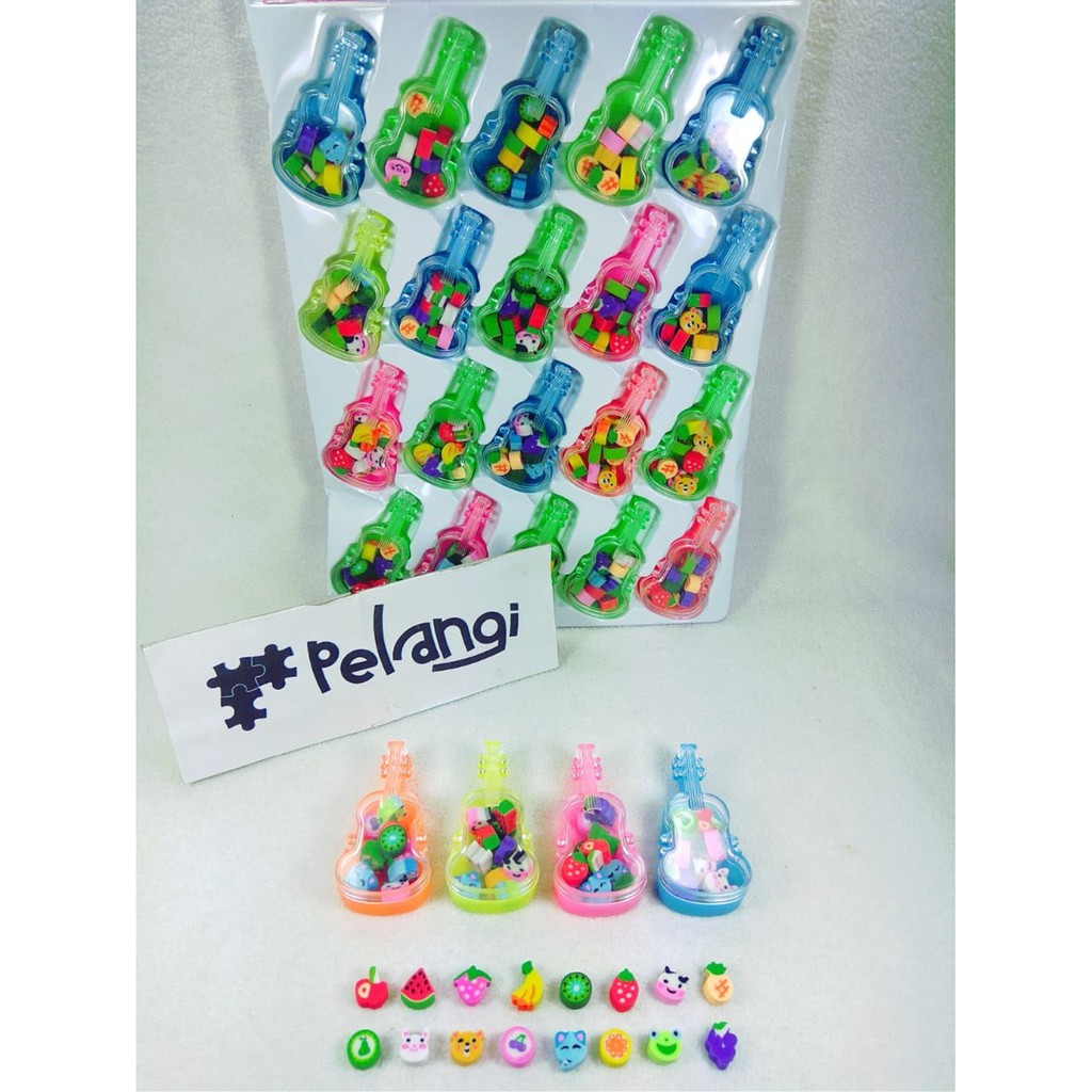 

Unik Penghapus Mini Toples Gitar 1 pcs Limited