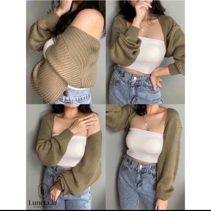 Zstorebdg - Ballero Crop Rajut Tebal