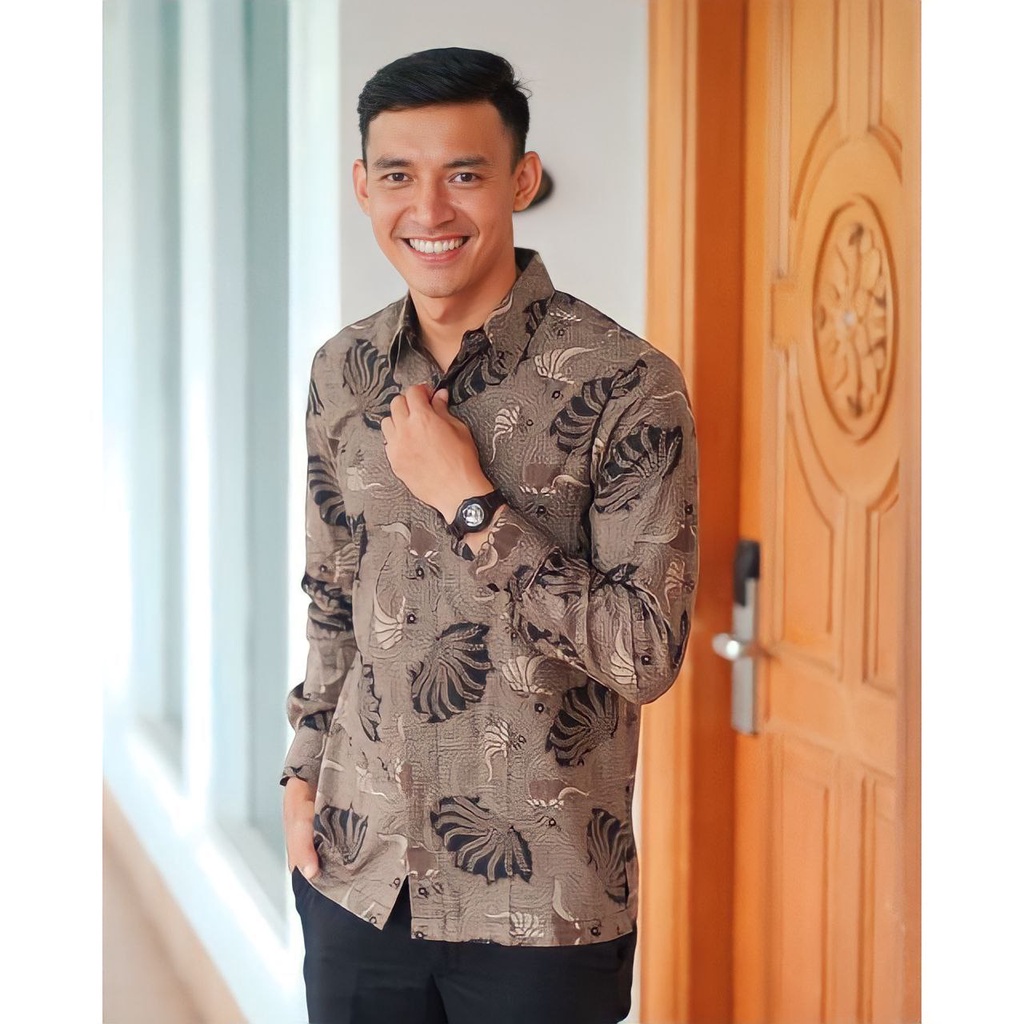 FURIOSA BATIK SENTANI KEMEJA BAJU BATIK PRIA KEMEJA LENGAN PANJANG UKURAN M L XL XXL