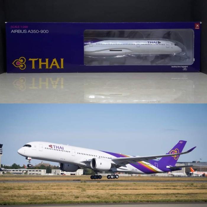 Diecast | Diecast Pesawat Thai A350-900 Hogan Wings(Plastik) 1:200