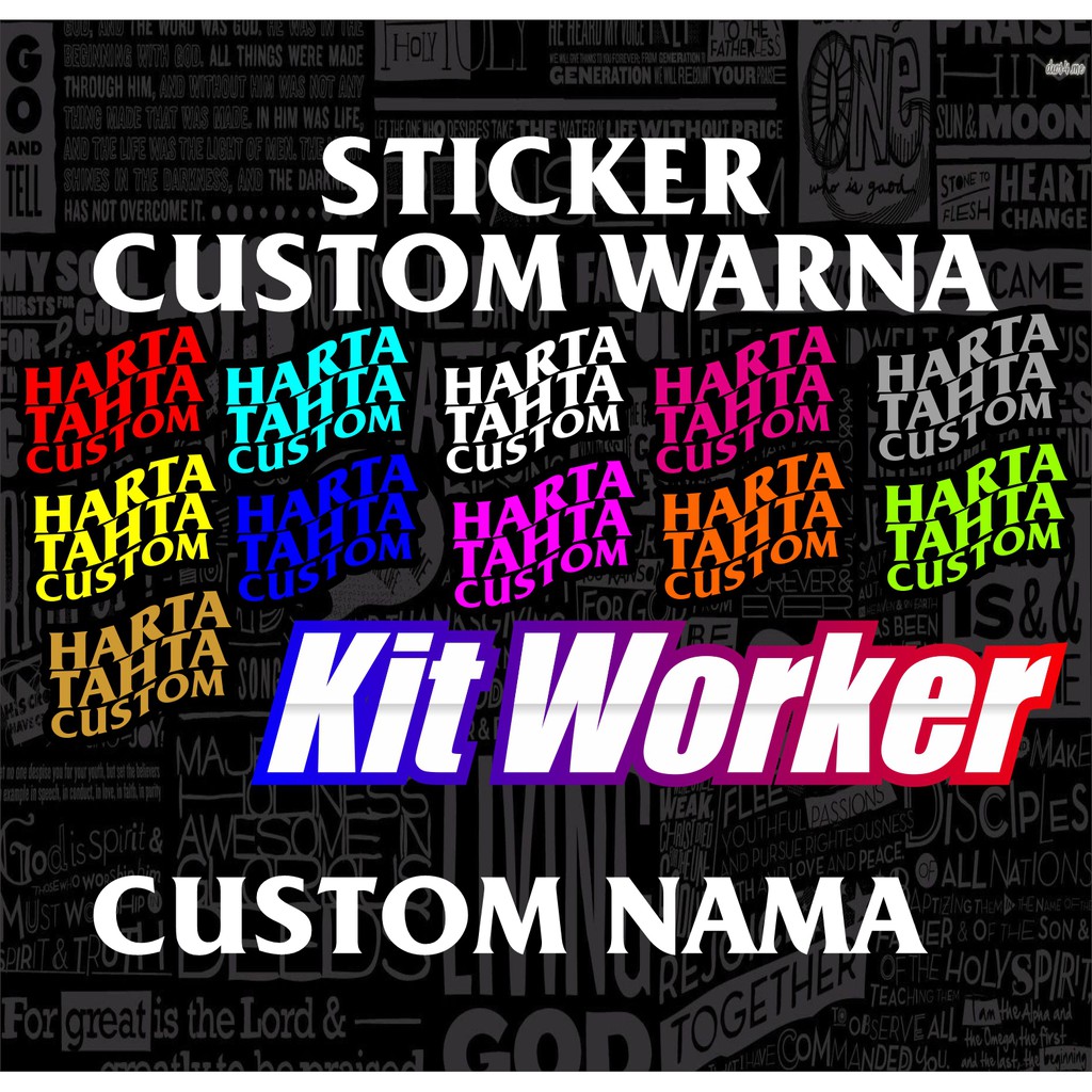 

STICKER HARTA TAHTA CUSTOM WARNA