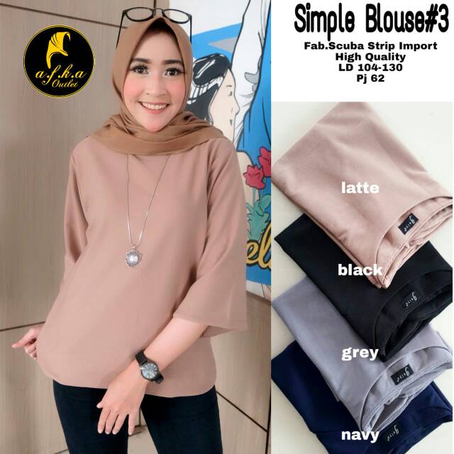 Simple blouse#3(afka outlet)
