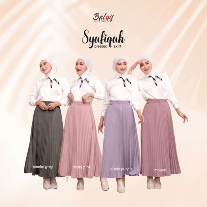 Rok Plisket Ori BALQIS |Balqis hijab