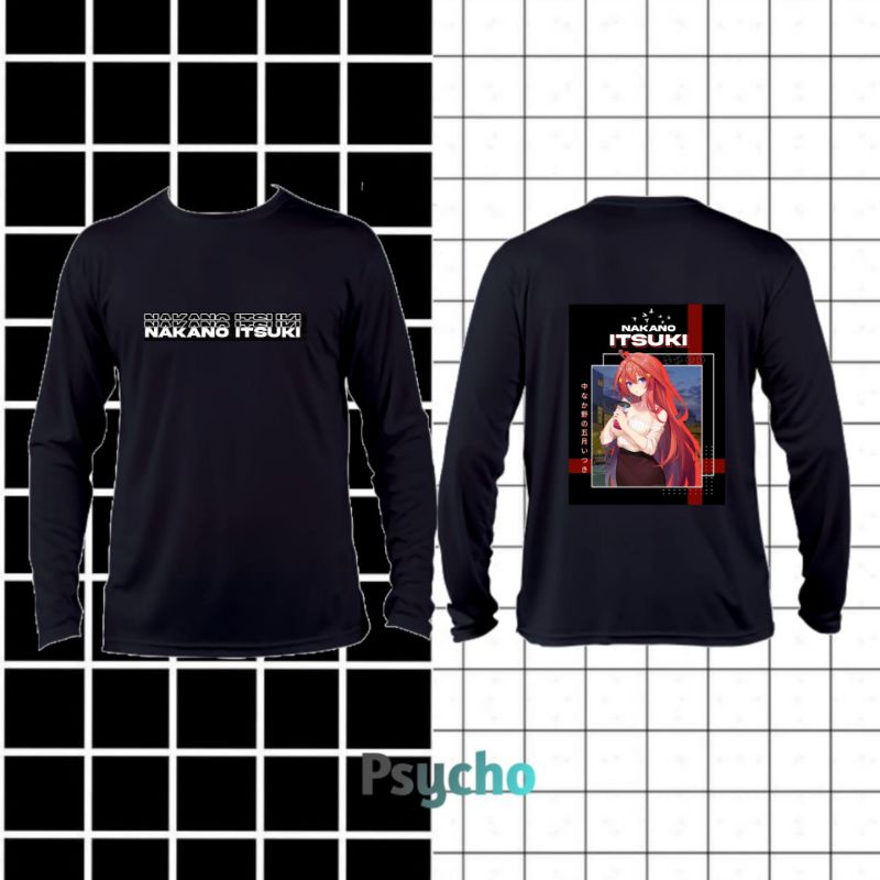 kaos lengan panjang nakano itsuki