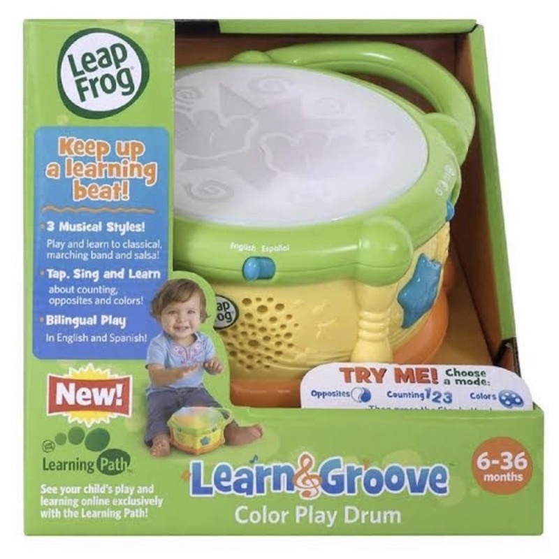 LEAPFROG LEAP FROG LEARN AND GROOVE COLOR DRUM PLAY