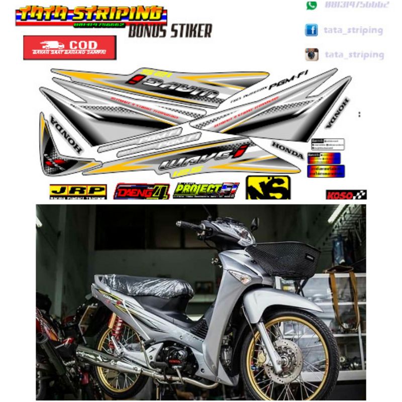 striping stiker wave 125 thailand striping stiker wave thailand
